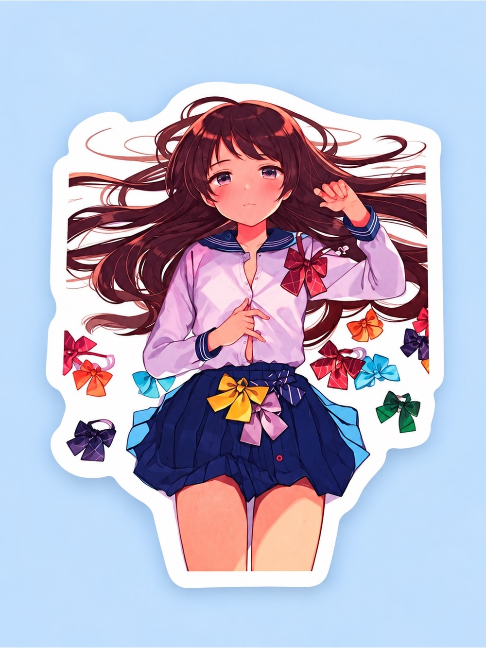 Shigure Ui VTuber Sticker | Kawaii Anime Girl Vinyl Decal